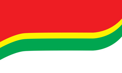 Wave Red, Yellow, Green Background