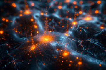 Artistic Interpretation of AI Neural Network