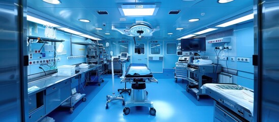 Obraz premium Sterile and Modern Operating Room Ready for Surgery