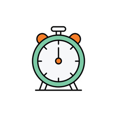 Time icon design with white background stock illustration
