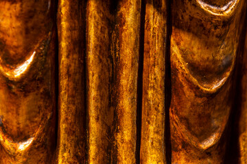 imagen detalle textura talla de madera con los detalles de la escultura y la textura de pintura 
