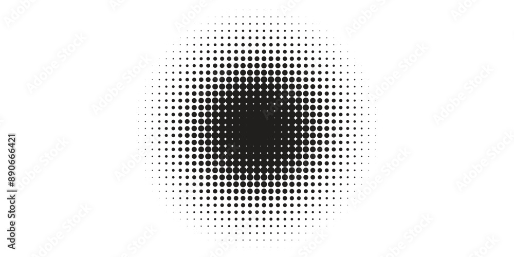Poster basic halftone dots effect in black and white color. halftone effect. dot halftone. black white half