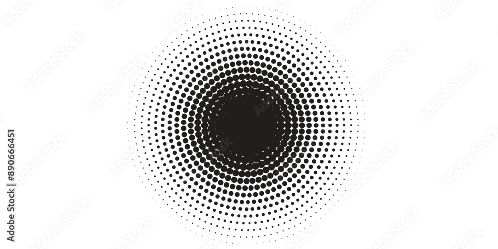 Poster basic halftone dots effect in black and white color. halftone effect. dot halftone. black white half