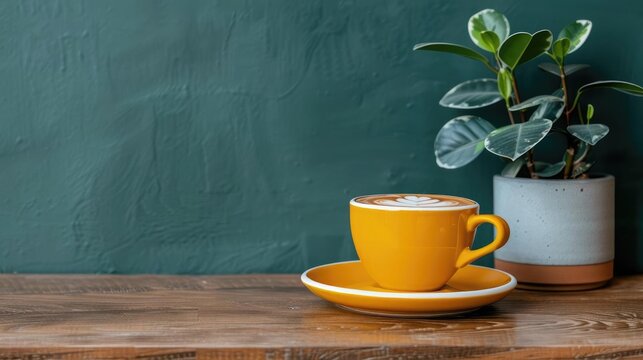 Coffee shop corner with cozy vibe