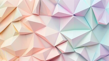 Pastel colorful geometric overlapping triangles