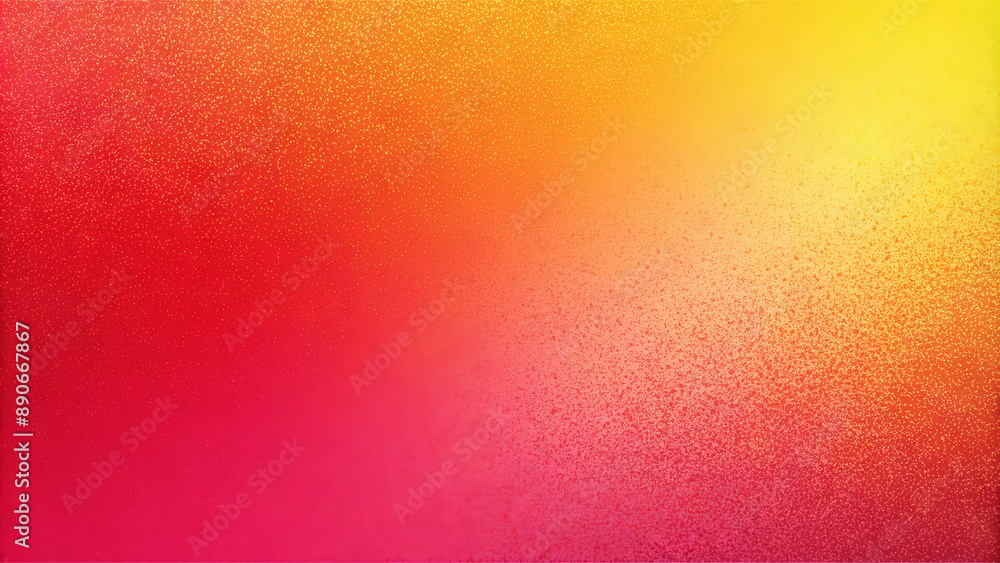 Poster a digital background featuring a gradient from red to yellow with a fine, speckled texture