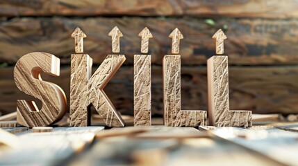 A visual representation of skill development, showcasing progress and growth through various stages. Ideal for illustrating personal and professional development journeys.