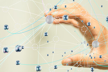 conference Digital Network and data concept 3d