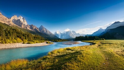 lake in the mountains