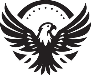 Eagle vector icon isolated on a white background. Eagle logo illustration.