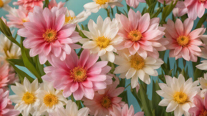 Spring floral background with pastel colors