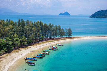 Ao Khao Kwai (Buffalo Bay), Koh Kham Islands, Ranong, Thailand.