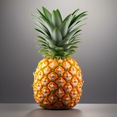 Fototapeta premium toon pineapple fruit, ai generated