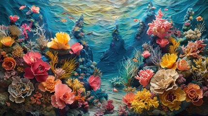 Underwater Coral Reef Art