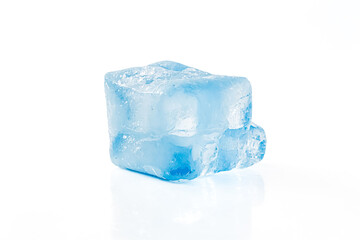 Ice Cube On White Background