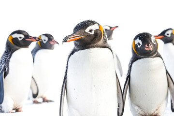 Fototapeta premium Close-up of a King Penguin looking curiously at the camera