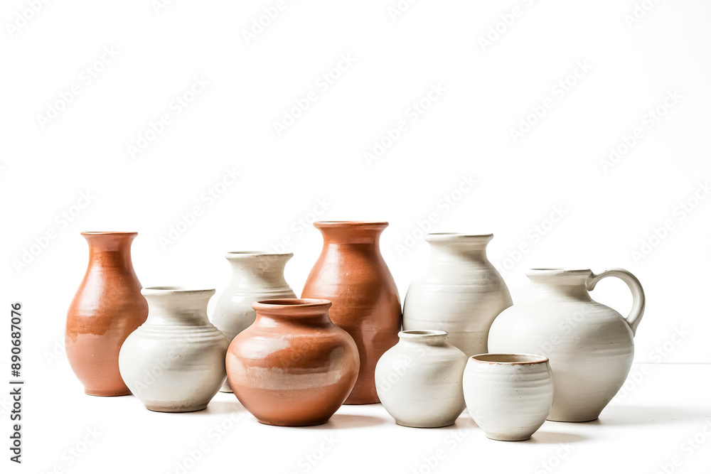 Poster Collection of Pottery Vases and Pitchers