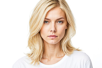 Naklejka premium Portrait of a Beautiful Woman with Blonde Hair