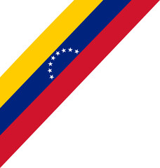 Venezuelan Flag Tilted