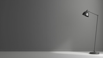 Back to school concept, 3D Rendering of a Minimalist Background with a Modern Lamp