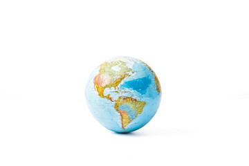 Fototapeta premium Globe on White Background