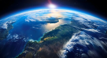 Fototapeta premium earth in space