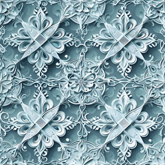Fototapeta premium Intricate floral pattern forming an elegant background design