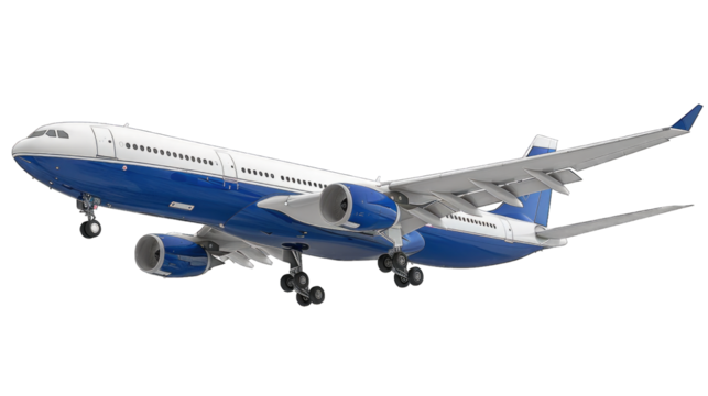 Airplane aircraft transport airplane transportation travel traveler flight fly air plane trip jet business. Transparent background or PNG file.