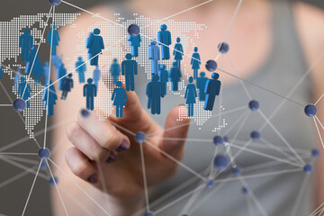 Structure of world economy, communication network global
