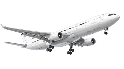 Obraz premium Airplane aircraft transport airplane transportation travel traveler flight fly air plane trip jet business. Transparent background or PNG file.