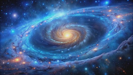Cosmic Spiral Galaxy A Celestial Tapestry of Stars and Nebulas, galaxy, nebula, space, astronomy