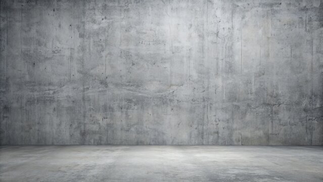Empty Concrete Room, Industrial Background, Wall Texture, Interior Design, Concrete, Background, Texture