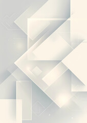 Fototapeta premium White Stylish Minimalist Composition: Geometric Abstract Squares on a Gentle Dark Background