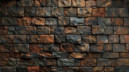 Fototapeta premium Highlight the texture of a brick wall