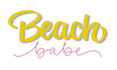 Beach Babe Lettering