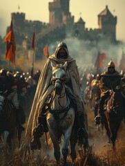 medieval knight on horseback