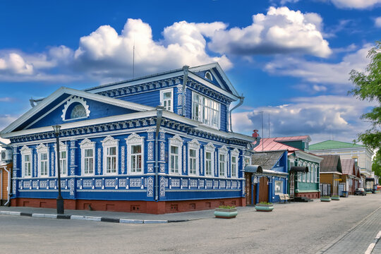 Street in Gorodets, Russia