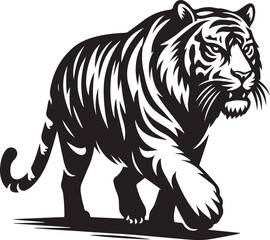 Tiger vector icon isolated on a white background. Tiger logo illustration.