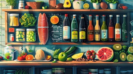 Weekly meal planning board, detailed shopping list, organized approach.