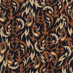 abstract seamless motif fabric patterns, abstract ikat, carpet, fabric, batik
