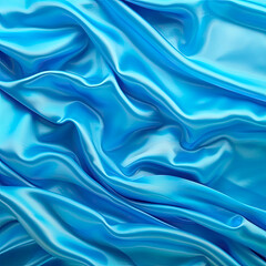 Obraz premium Blue silk background