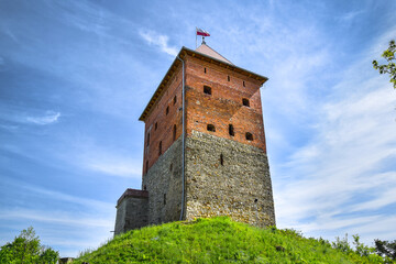 Ruins of a medieval castle in Melsztyn, Poland.