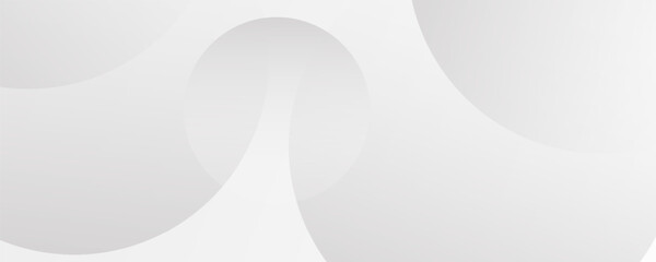 White geometric abstract background overlap layer on bright space with lines effect decoration. Modern graphic design element circles style concept for banner. Eps10