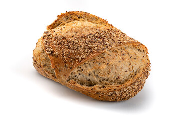 Artisan seed bread, baked in a wood oven.