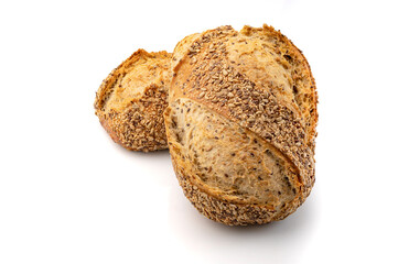 Artisan seed bread, baked in a wood oven.