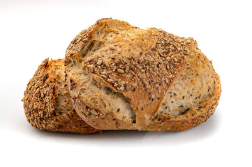 Artisan seed bread, baked in a wood oven.
