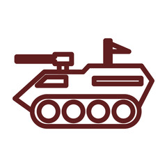 APC Vector Line Maroon Icon Design