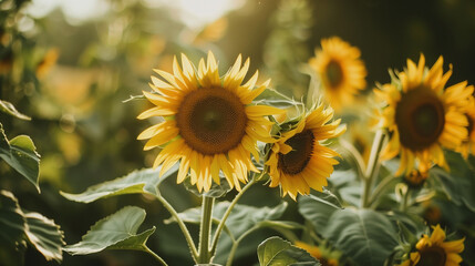 真夏のヒマワリ