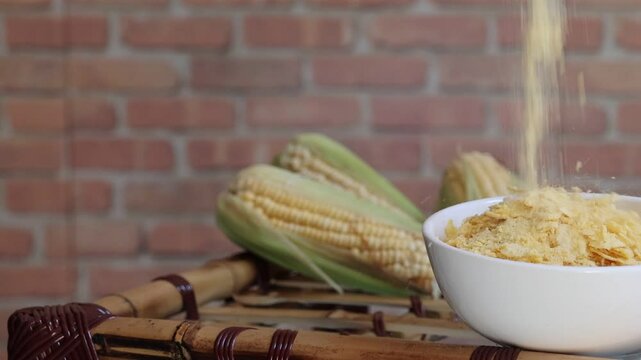 Cumbuca full of corn flour