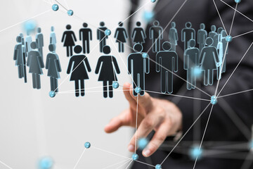 Business intelligence analyst dashboard on virtual